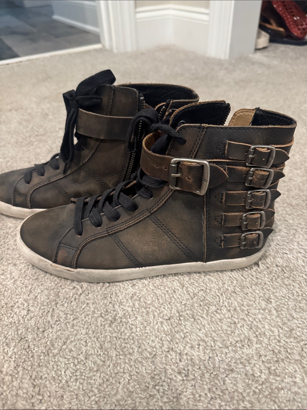 Frye Dylan Belted Highsto
